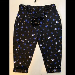 POPSUGAR High Waist Paper Bag Ankle Pants XXL